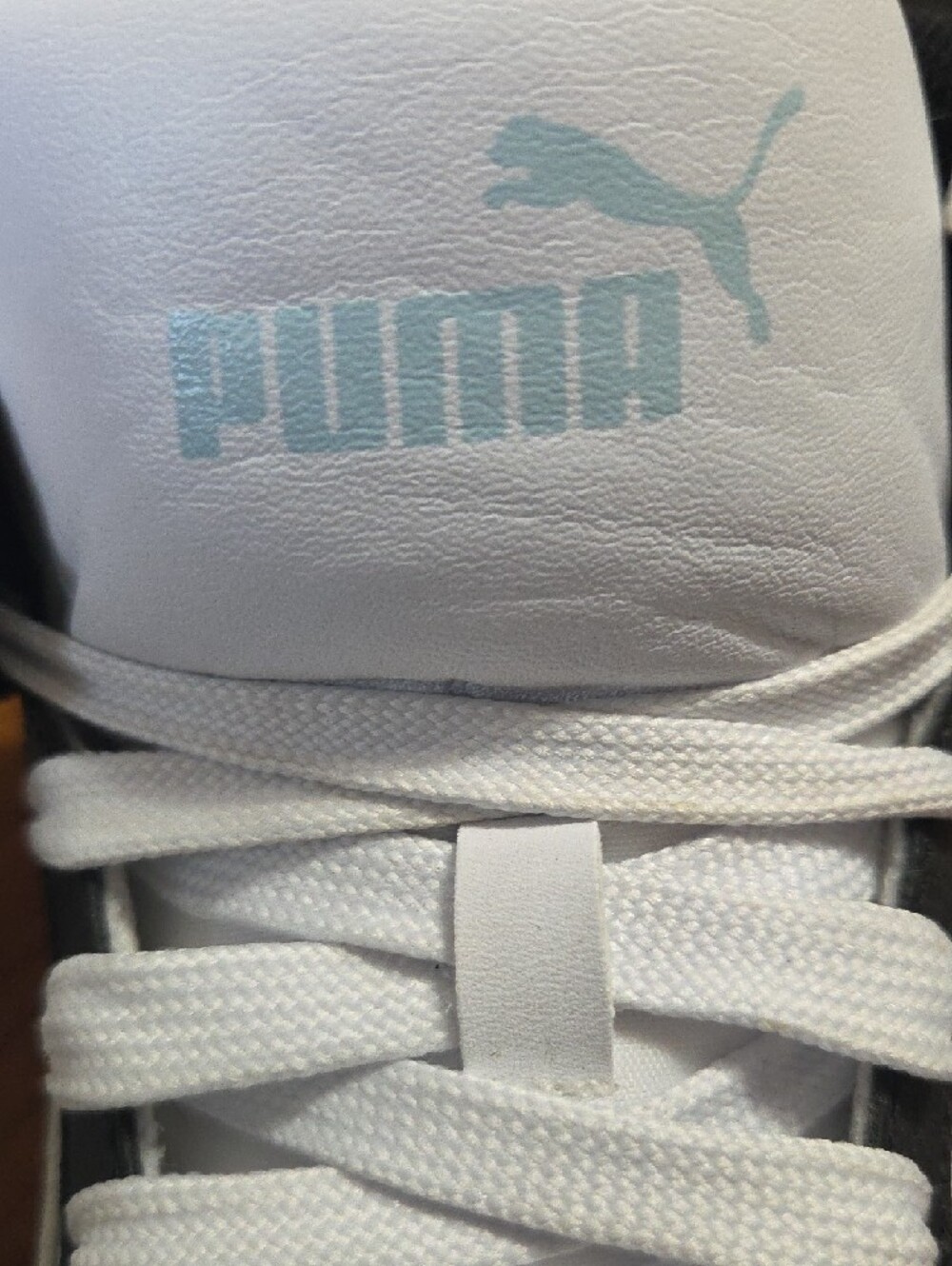 Puma Black and White High-Top Style Sneakers - Picture 7 of 9